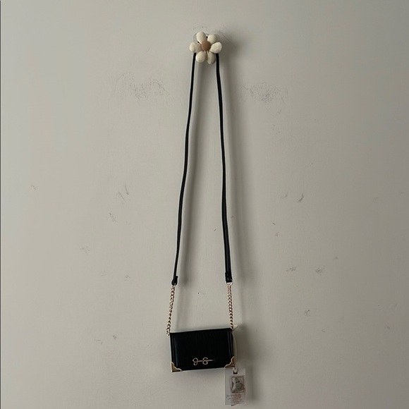 Jessica Simpson Black Crossbody Bag Sleek Minimalist Design - Picture 9 of 9